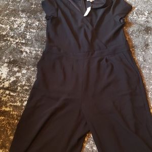 Black zipper back jumpsuit